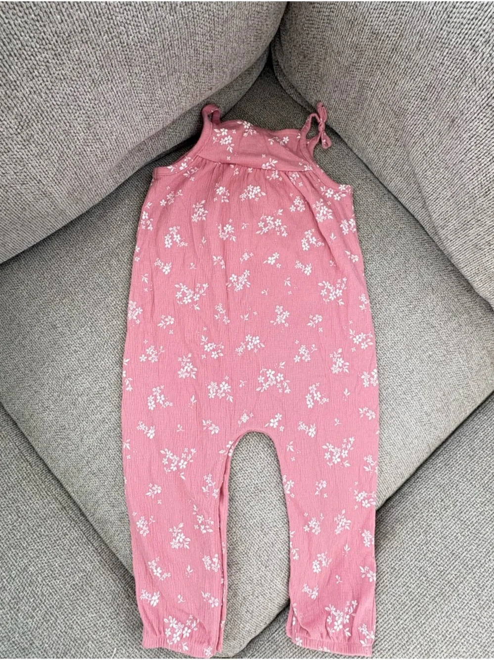 6for$20❤️item.Carter's Pink Floral Tie-Shoulder Romper